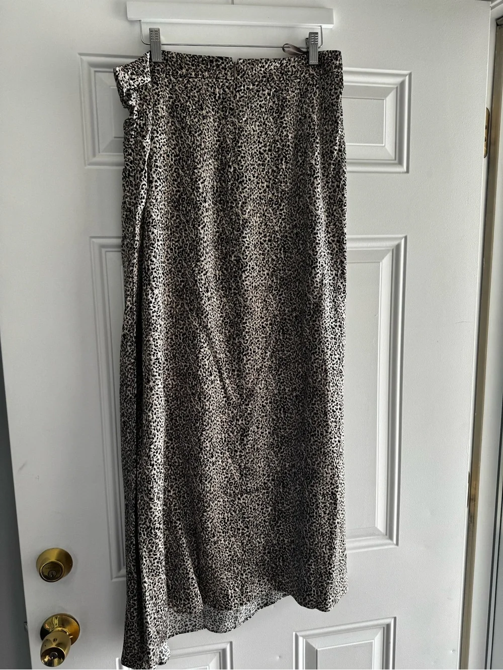 White House Black Market Black and White Leopard Print Maxi Skirt - Picture 6 of 10